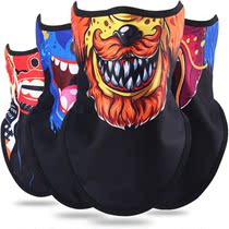 Veneer Ski Mask protective face Child windproof and cold-proof Face Towel for winter riding warm and breathable triangular towels for men and women