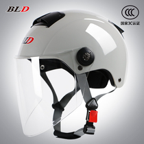 Bailet electric motorcycle helmet Gray Lady male 3C certification summer sunscreen semi-helmet Four Seasons universal helmet