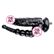 (4 8CM) Double-headed Double-inserted Egg-Free Simulation phallus for SMACHINE Sex Machines-Double-headed No. 5