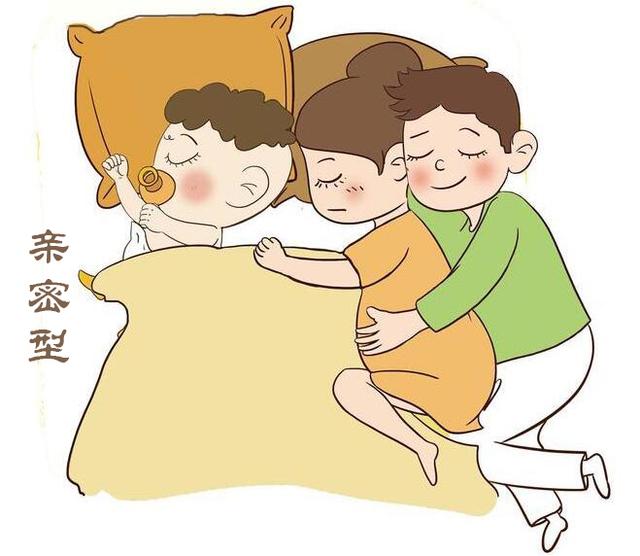 一家三口7种睡姿,能透露孩子更爱爸爸还是妈妈