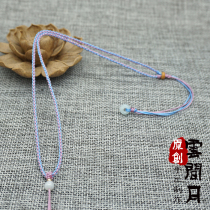 Hand knitting high - grade jade jade necklace rope gold - ageway cord male and female jade red rope