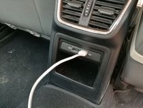 15 a 19 new Octavia plus the original handrail box USB data cable mobile phone charger socket modification