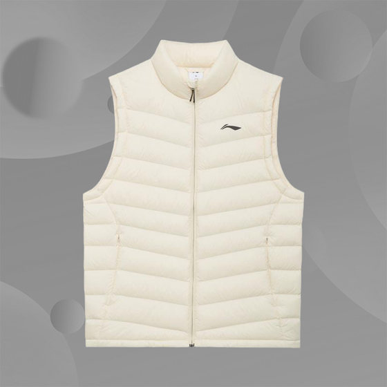 Li Ning의 정통 New Men 's Sports and Leisure Fitness Series Stand Collar Warm Down Vest AMRS005-1-2 Li Ning의 정통 New Men 's Sports and Leisure Fitness Series Stand Collar Warm Down Vest AMRS005-1-2
