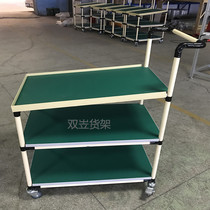Anti-static turnover car Lean tube workshop material car circumference block adjustable mobile multi-layer shelf workbench customization