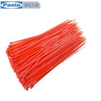 Paula red nylon cable tie 3 6×250mm(100 pieces)Strapping cable tie 5865