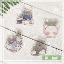 Wangs glory Original game The same people around Li Yuanfang Little Big Jo Cicada Acrylic Transparent Handbill PP Clip