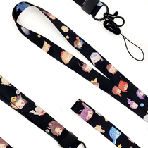 Cartoon game perimeter high-Perpeter with mobile phone hanging rope Wrist Rope Hanging Neck Rope Length and Rope Key