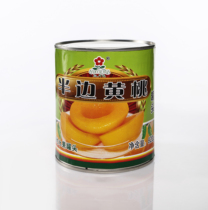 March Flower sugar water half yellow peach cans 820g cans of fruit vegetables yellow peach open cans