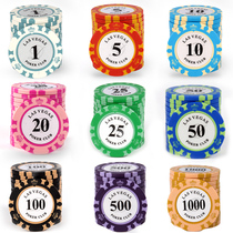 Chip currency Baccarat Mahjong Texas Holdem chip card Chess room dedicated