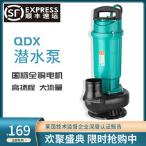 Submersible pump 220V water pump agricultural irrigation high lift household well water high lift pump watering vegetables