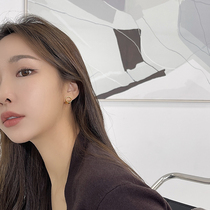 INNOSENSE creative two-color cold wind earrings new summer small exquisite versatile temperament round earrings