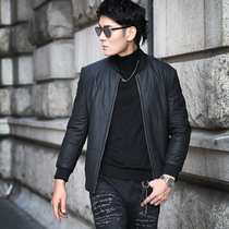 Famous store leather mens leather jacket slim Korean version of Haining leather jacket handsome trendy men 2020 new mens fur
