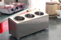 Stainless Steel Cutlery Trig Knife Fork Box 3 G Straw Cylinder Barrel Shelf Straw Seat Separable Wash