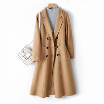 Big name Bauer women Classic cashmere coat wool woolen women double breasted autumn winter coat 11047
