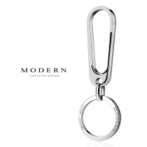 Germany MODERN titanium keychain metal lightweight key ring waist hanging creative key chain Simple and durable can be lettered