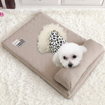 Dog Mats Kennel Thickened Oxford Cloth Waterproof Full-Removable Wash-Bite Resistant Ripping Mat Dog Bed Large Dog Mat Pet Nest
