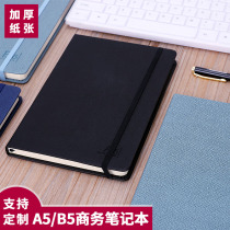 A5 Business Notepad Custom LOGO Brief Soft Face Notebook Stationery Creative A5 B5 carry-on small frescoed college student white collar office meeting custom notebook LOGO