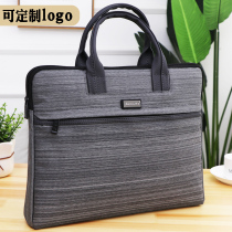 BUSINESS BAG FILE BAG THICKENED WATERPROOF 14 INCH COMPUTER BAG MEN AND WOMEN FILE BAG OFFICE GUILD BAG FASHION 100 HITCH CASUAL BAG SHOPPING KIT PROMOTIONAL BAG CUSTOMIZE LOGO