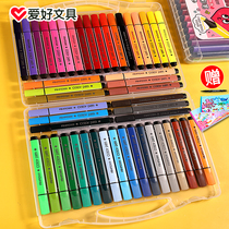 Hobby Watercolor Pen 48 Color Children Color Pen 24 Color Washable Coarse Head Painting Seal Color Pen Suit Graffiti Drawing Pen 48 Color Safe Nursery School Students Double Head Professional Fine Art Wholesale