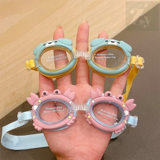Children's swimming mirror cartoon boy girl diving mirror small crab cute baby waterproof prevention fog high -definition high -definition spending glasses Children's swimming mirror cartoon boy girl diving mirror small crab cute baby waterproof prevention fog high -definition high -definition spending glasses