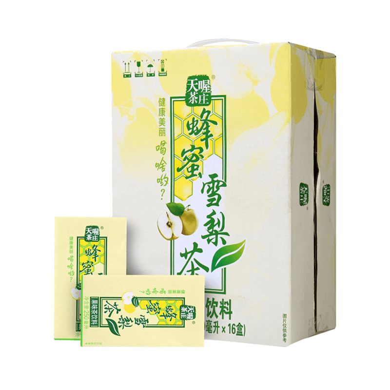 ten wow/天喔茶庄 天喔蜂蜜雪梨茶250ml*16 整箱果味茶饮料 *2件