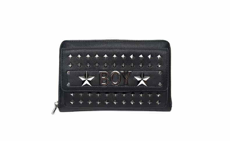 boylondon韩国潮牌都市个性柳钉单肩包手拿包斜挎包b63bg05f_7折现价