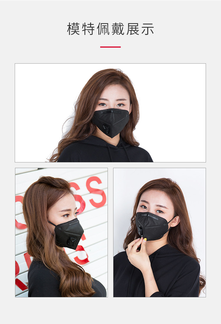 名典上品防尘防雾霾口罩防pm2.5防异味含活性炭秋冬天防寒保暖