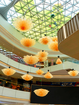 "Hundred Birds and Phoenix" Package Decoration Customization Real Shooting Case Shopping Mall Hanging Atrium Beauty Chen Scheme Customization Laser