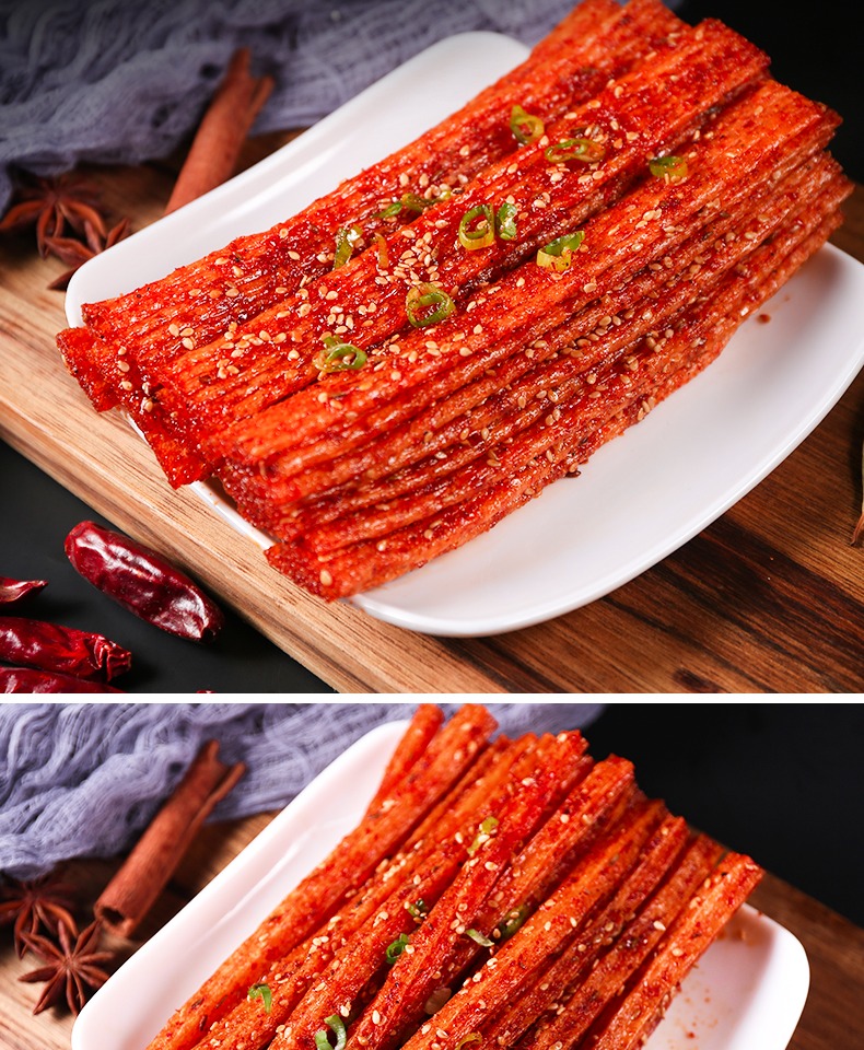 网红辣条香辣麻辣零食怀旧小吃湖南特产一箱混合装辣片辣棒大礼包_淘