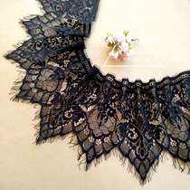 French single boutique black and white eyelashes lace trim accessories underwear dress skirt clothing accessories width 18CM