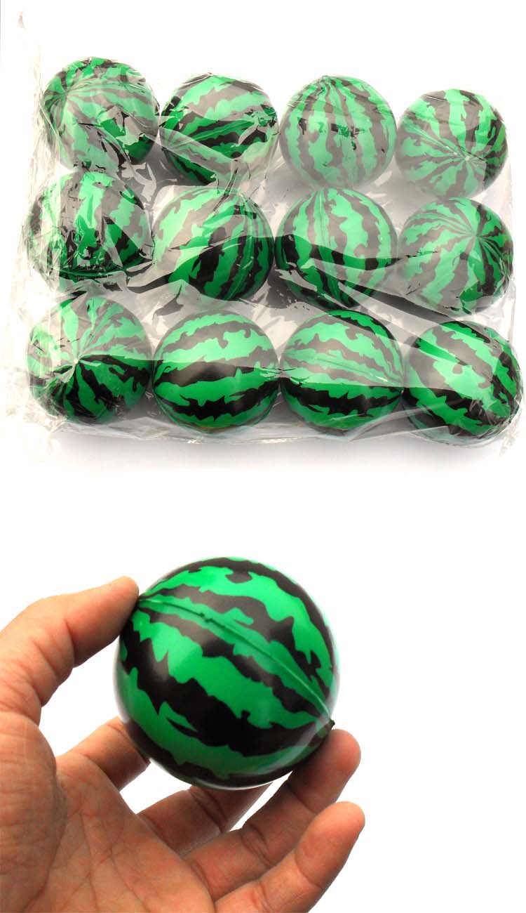 西瓜弹力海绵pu健身球 75mm