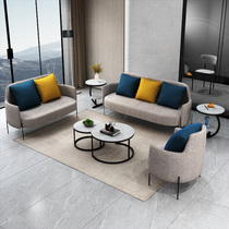 Office sofa tea table combined reception room Small minimalist Modern Psychological consultation room Sales office in talks for table and chairs