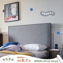 Tomato design cloth bed Nordic simple modern 1 8 m Hong Kong style Net red bed ins master bedroom double bed