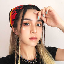 Flame Headscarf Women Baotou Fashion Hot Girl Hip Hop Street Dance Head With Pirate Sports Hair with male Moto locomotive Fans