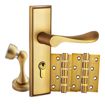 Huitailong door lock indoor European door lock bedroom silent toilet lock lock handlock three-piece meal 65025