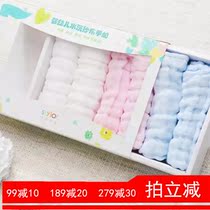 Flower color excellent baby washing cotton gauze handkerchief 6 pack newborn safe and comfortable towel saliva cloth