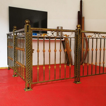Simple modern balcony wrought iron guardrail Stair column handrail Indoor safety railing Nordic outdoor villa fence