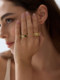 AU Revoir Les Filles Love Interwoven Ring Women 's Personality Simple Niche Original Design Ring AU Revoir Les Filles Love Interwoven Ring Women 's Personality Simple Niche Original Design Ring