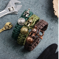 Hand woven bracelet Outdoor survival hand string umbrella rope Helmet shield bracelet Umbrella rope survival bracelet Mens bracelet