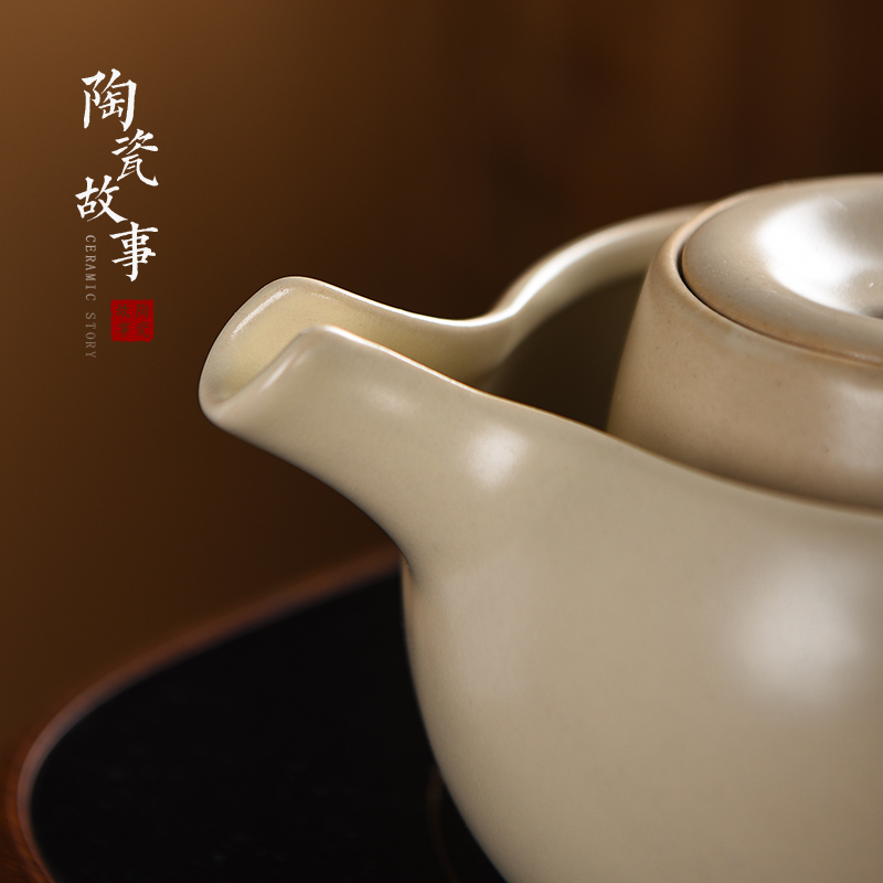 Electric ceramic story TaoLu cooking pot set the home side of single pot boil soda glaze Japanese tea ware ceramic teapot