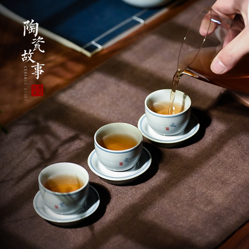 Ceramic story personal special Ceramic cups kung fu tea cups, with supporting jingdezhen tea cup master CPU