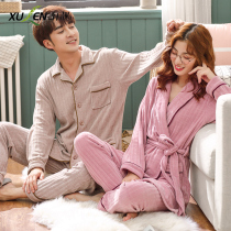 Couples chenille pajamas womens winter long sleeves sweet thin coral velvet large size home clothing mens spring and autumn warm set