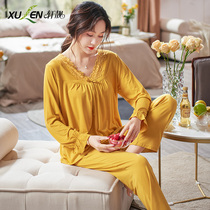 Mordell Pajamas Womens Spring and Autumn New Long Sleeves Fall Winter Thin Can Wear Womens Plus Size Spring Summer Loungewear Suits