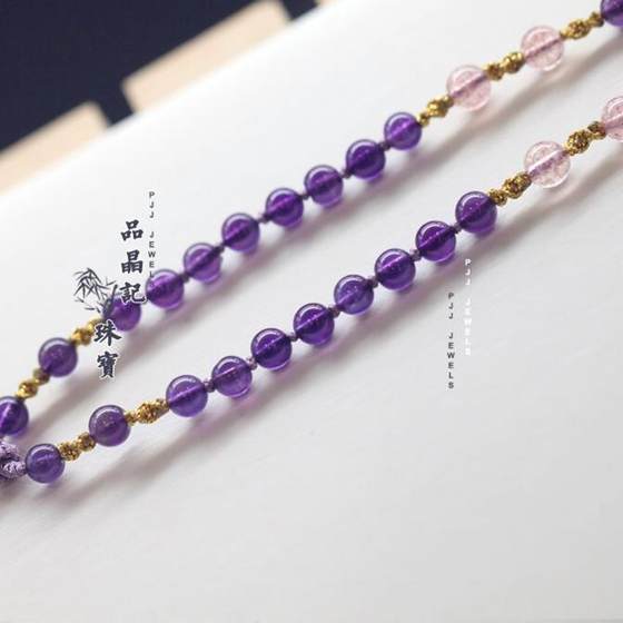 DIY 손으로 가늘어진 골드 펜던트 목걸이 걸이 목이 매달려 조각 니트 로프 조정 로프 민족 스타일 자수정 아민 부적 DIY 손으로 가늘어진 골드 펜던트 목걸이 걸이 목이 매달려 조각 니트 로프 조정 로프 민족 스타일 자수정 아민 부적