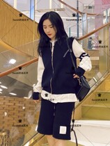 thom browne 20 new tb fashion baseball uniform sweater zip mens cardigan jacket