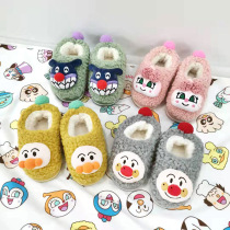 Fall winter new cartoon bread superman baby toddler shoes non-slip cotton shoes indoor shoes children's home with root cotton tow