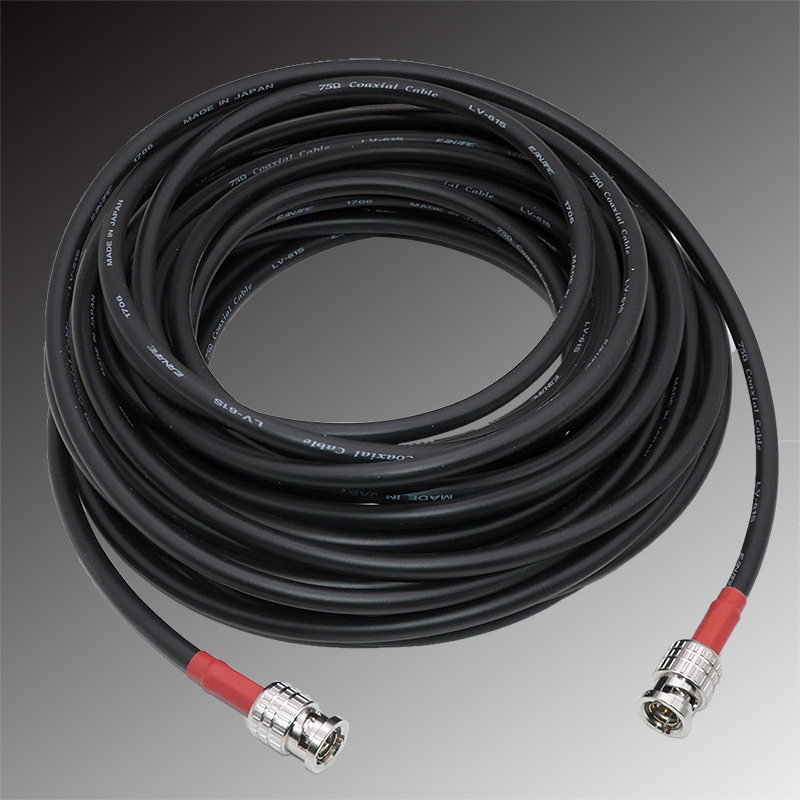 进口加耐美高清视频软线同轴线缆 压接式bnc接头结实耐用 12米