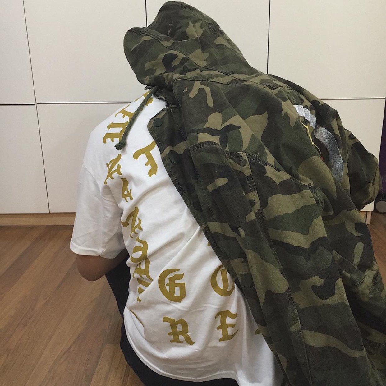 kanye过验版本pablo城市限定男女情侣美潮牌纯棉宽松打底短袖t恤_券