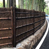 Bamboo fence fence fence Bamboo silk retro bamboo barrier Japanese courtyard garden fence partition Zen garden landscape decoration
