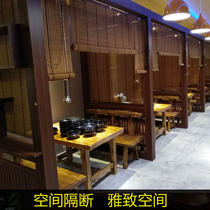 Bamboo curtain curtains Bamboo roller shutter door curtain Japanese and Japanese partition lifting bamboo curtain hanging curtain sunscreen shading shading customization